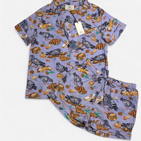 NWT Printfresh Peckish Pastries PJ Set 💜 - Picture 3 of 9